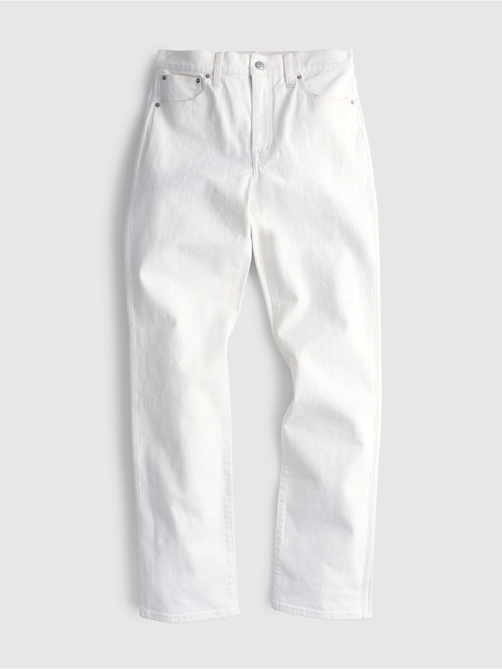 Madewell The Short Longline Straight Jeans in Tile White - Size 25S - Picture 6 of 8